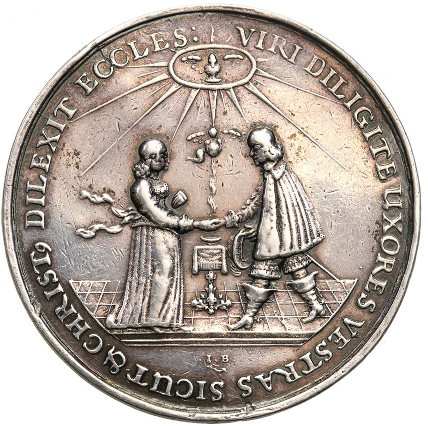 Polska. Śląsk, Medal zaślubinowy bez daty J. Buchheim, Wrocław